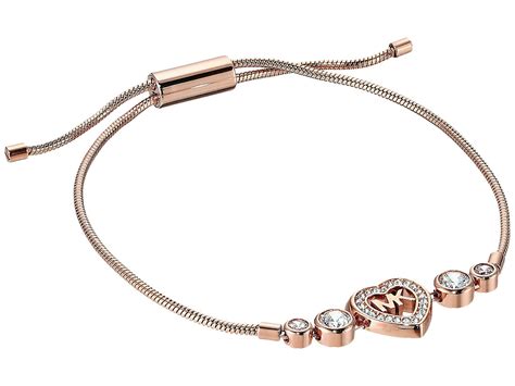 michael kors love is in the air|Love is in the air heart and crystal slider bracelet, Michael Kors.